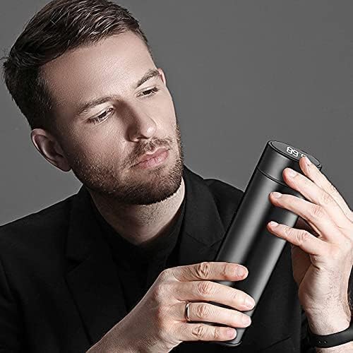 17 oz Car Logo Black Frosted Travel Mugs & Tumblers Vacuum Insulated Stainless Steel Thermal Bottle Fashion Business Thermal Cup for Hot or Cold Drink Coffee Or Tea (fit maserati New)