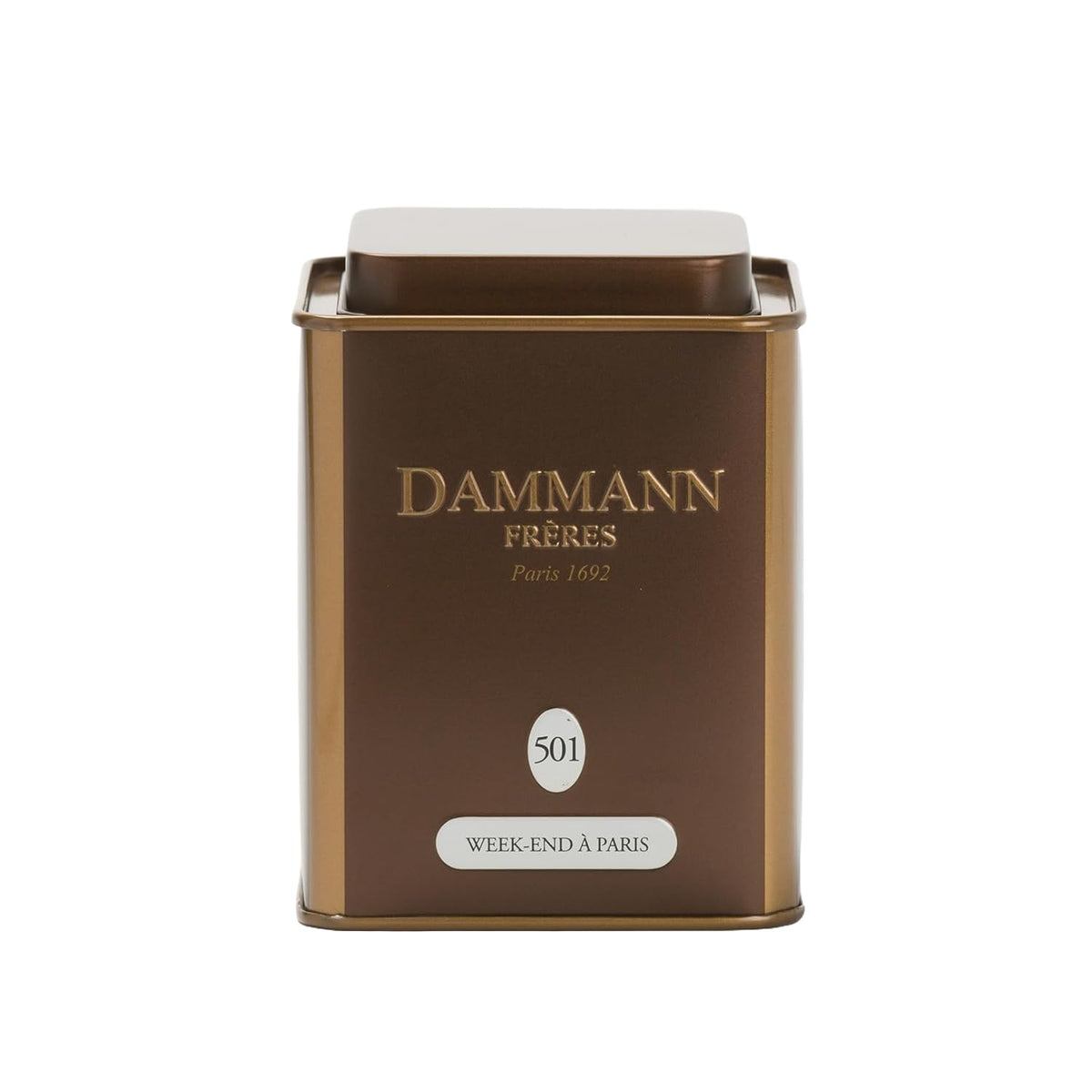 Dammann Freres Loose Leaf, Week-end à Paris, Premium Gourmet French Oolong Tea, Blend Cherry Blossom, Peach Blossom, Almond, Rose Flavors, 3.52 Ounce Tin
