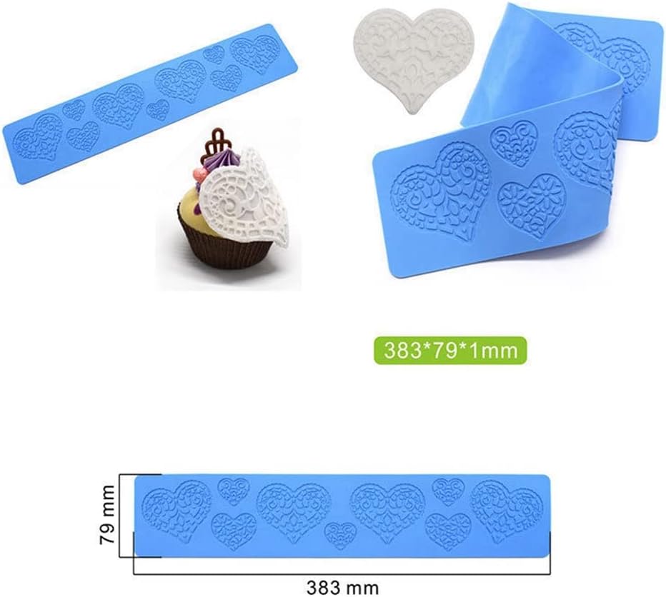 Heart Candy Mold, Chocolate Candy 3D Heart Silicone Mold, Sugar Craft Cake Decoration, Cupcake Top, Polymer Clay