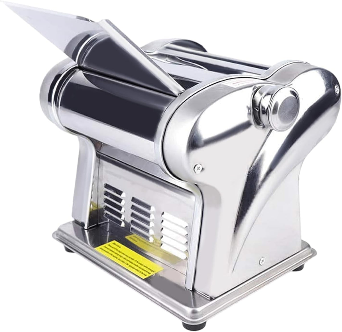 135W Electric Pasta Maker, Pasta Maker 8-Speed Adjustment, Stainless Steel, Pasta Machine one-Touch Start Make Dough Sheets, Dumpling Skins, Wonton Skins, Pancakes