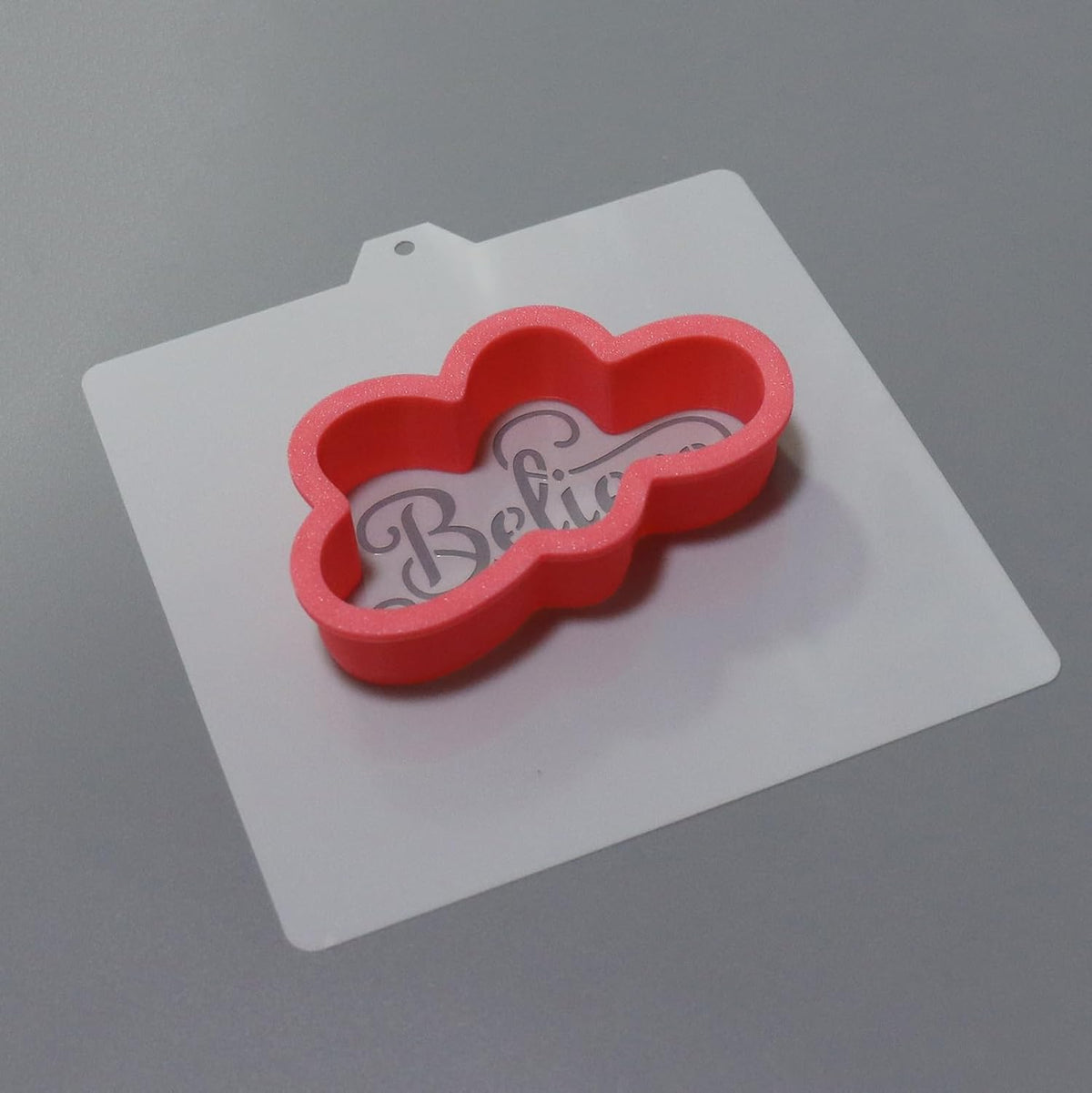 Cookie Cutter and Stencil Set Bundle cookie stencil and cutter kit Believe Stencil and Cookie Cutter Set (Believe)