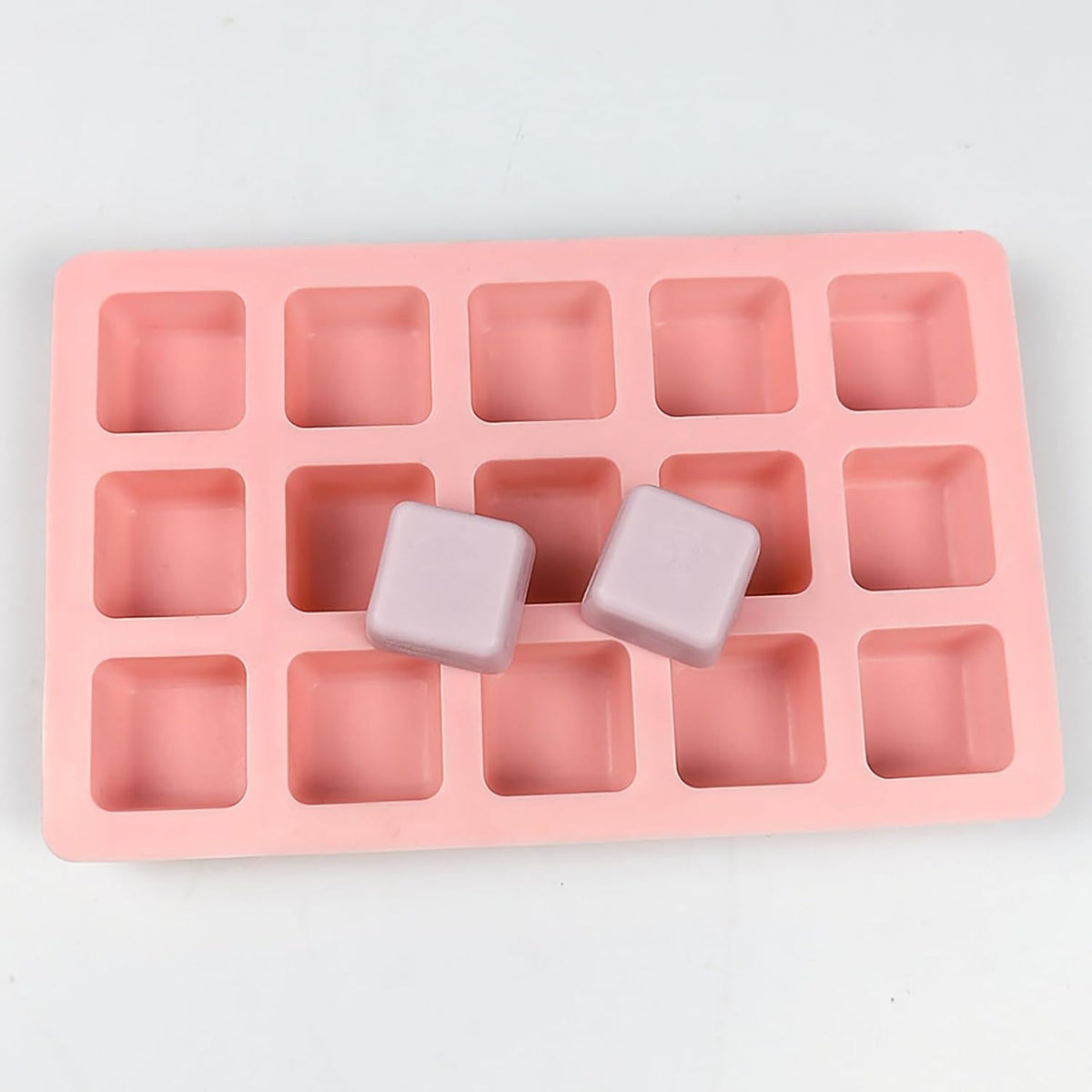 Square Chocolate Molds 3pcs Silicone Square Candy Mold 1 inch for Ice Cubes Caramel, Jello, Resin