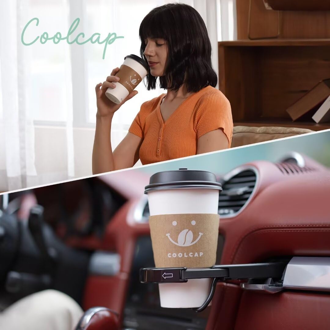 100 Pack 12oz Disposable Coffee Cups with Lids and Sleeves, To Go Paper Cups for Hot & Cold Beverages