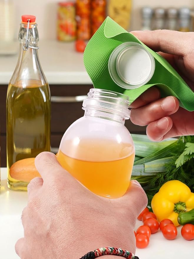 12Pcs Jar Opener Gripper Pads Rubber Jar Gripper for Weak Hands, Multi-function Kitchen Gadget Anti-Slip Coasters Bottle Lid Opener Jar Grippers for Seniors with Arthritis