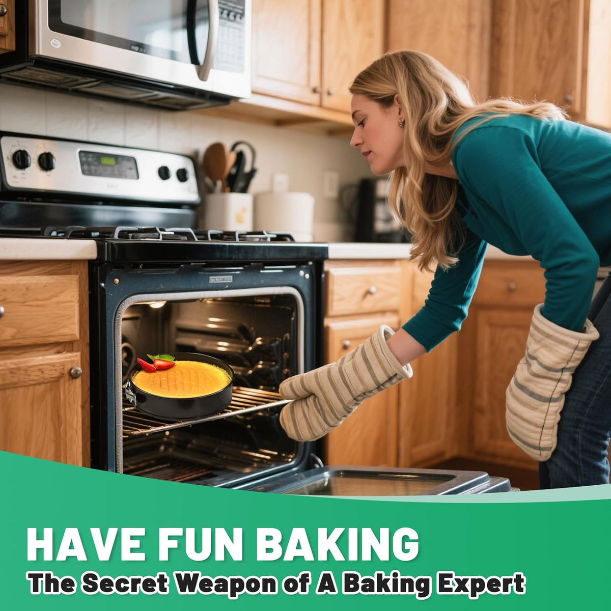 Springform Cake Pan Set,Non-Stick Springform Pans Set of 3 (4, 7, 9 inches),Leak-Proof Round Cake Pans with Removable Bottom for Baking Cake Pie Pizza and Quiches (Black3)
