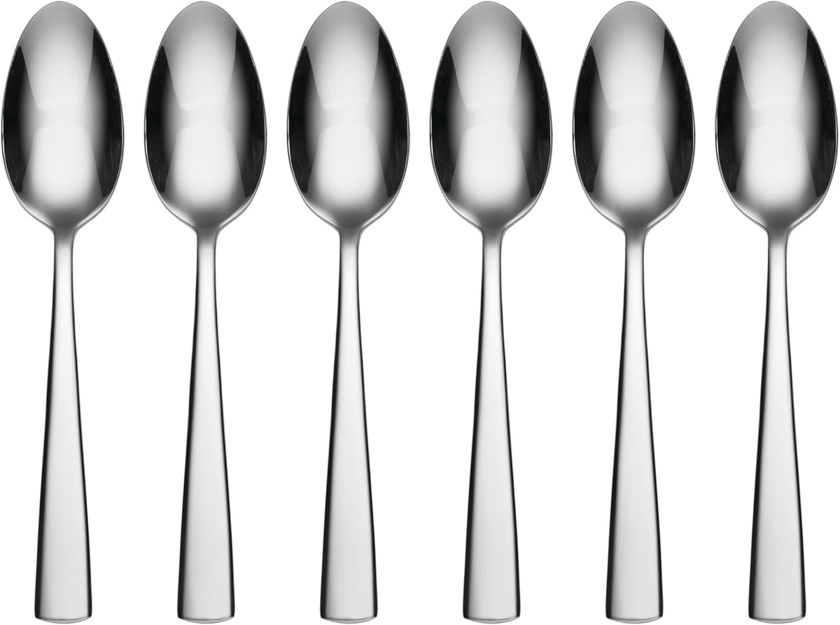 Oneida H098006D Nocha Everyday Flatware Dinner Spoons, Set Of 6, 7"L x 1.4" W