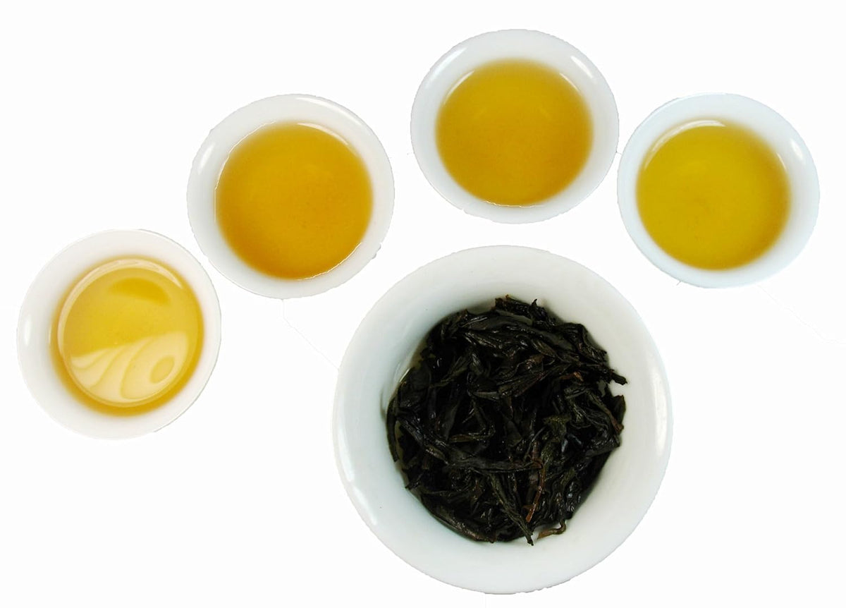 Organic Wuyi Oolong Tea Water Sprite Tea, Dark oxidized Oolong tea with smoky and deep introductory notes โ 4 Oz Bag