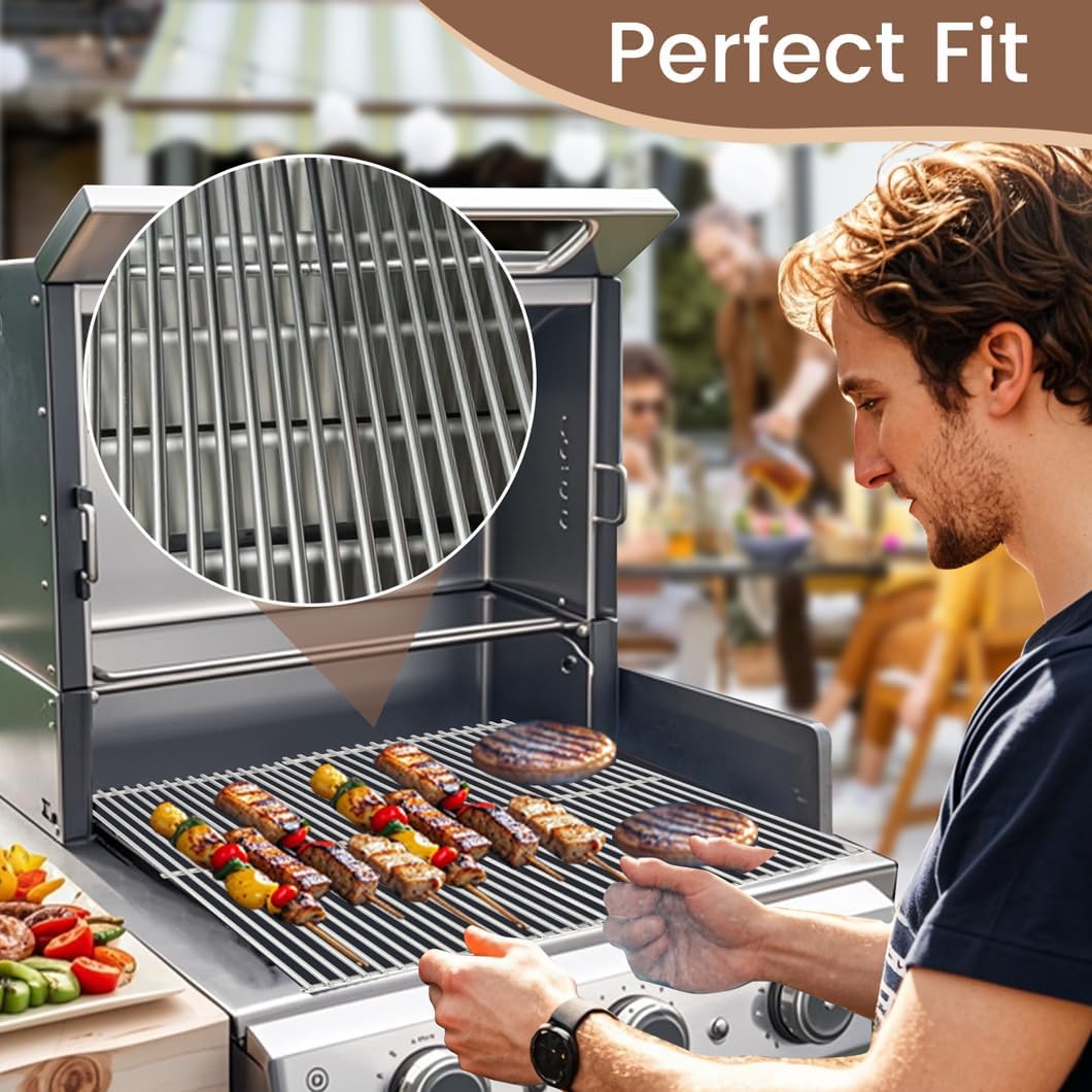SF159C (3-Pack) 16 1/4" Stainless Steel Cooking Grid for Backyard Grill BY12-084-029-98, BY13-101-001-13, BY14-101-001-04, GBC1255W, GBC1355W-C, GBC1460W