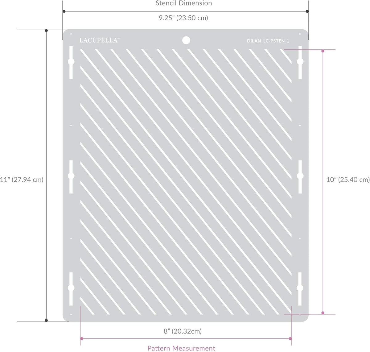 Floral Cake Stencil - Seamless Delicate Pattern for Decorating Tall Double Barrel Cake to Use with Buttercream, Royal Icing, Ganache, Paint, Airbrush (Magna)