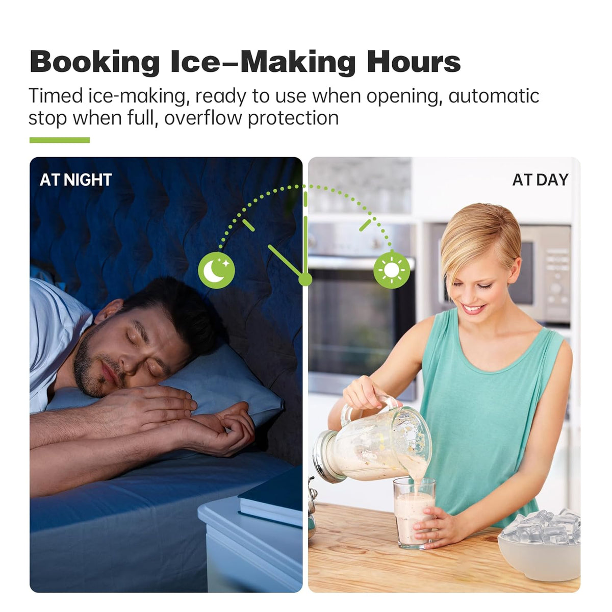 Commercial Ice Maker Machine, 550 lbs /24 h, 330 lbs Storage Bin, ETL Approval Industrial Ice Machine, Stainless Steel, Automatic Cleaning, Perfect for Bar/Cafe/Restaurant, with Ice Shovels