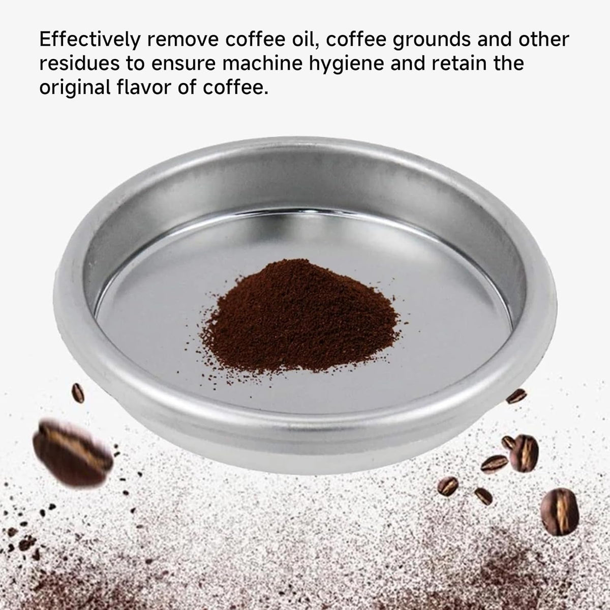 Backflush Inser, 54 mm Blind Filter, 304 Stainless Steel 54mm Backflush Insert, 2.13in Back Flush Blind Filter Basket, Backflush Filter Espresso for Espresso Machines, 1Pcs