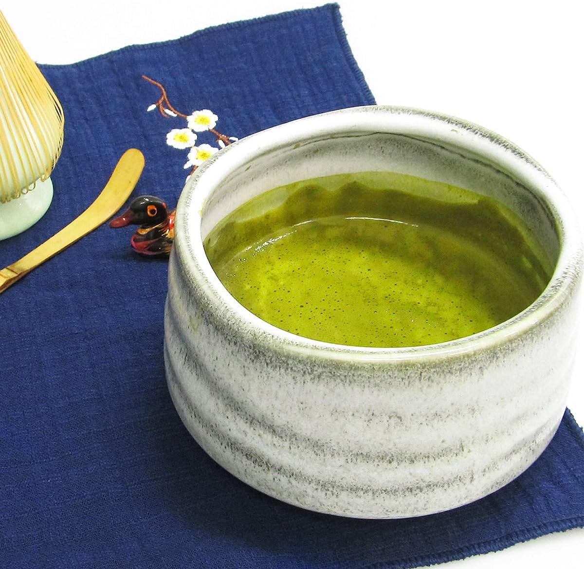 Artcome Matcha Ceremony Kit for Japanese Tea Ceremony, Traditional Matcha Bowl, Whisk, Tea Scoop, Matcha Powder Strainer, Matcha Tea Set For Making Usucha, Koicha and Matcha Latte (Gray)