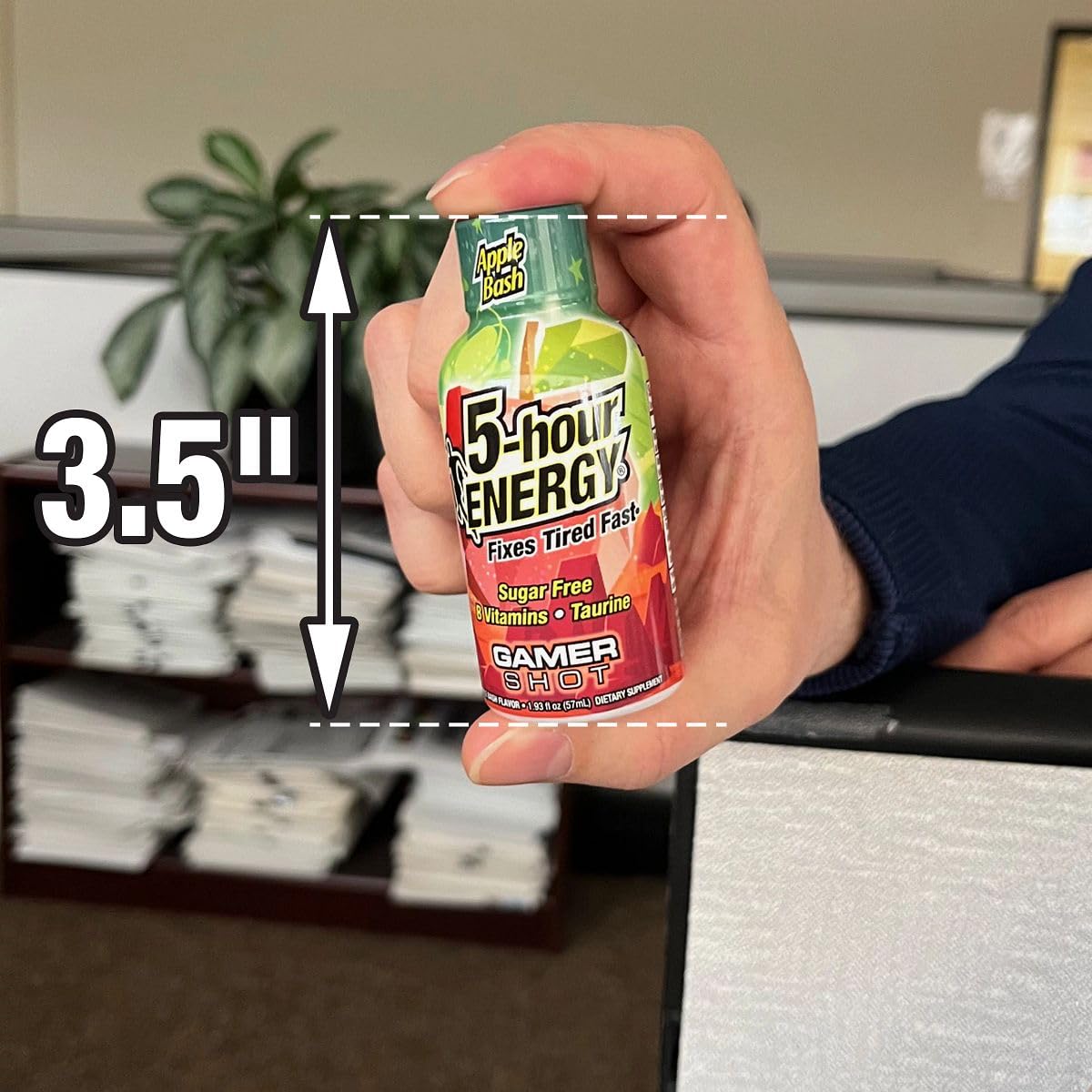 5-hour ENERGY Extra Strength Gamer Shots, Apple Bash Flavor, 1.93 Fl oz (Pack of 24)