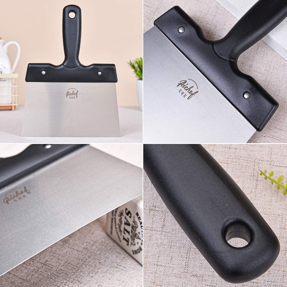 Chocolate Thermostat Spatula Melting Chocolate tempering Scraper Baking Tool Chocolate Tools.Stainless Steel Spatula Temperature Regulating Blade.(Chocolate Thermostat Spatula (Large Size))