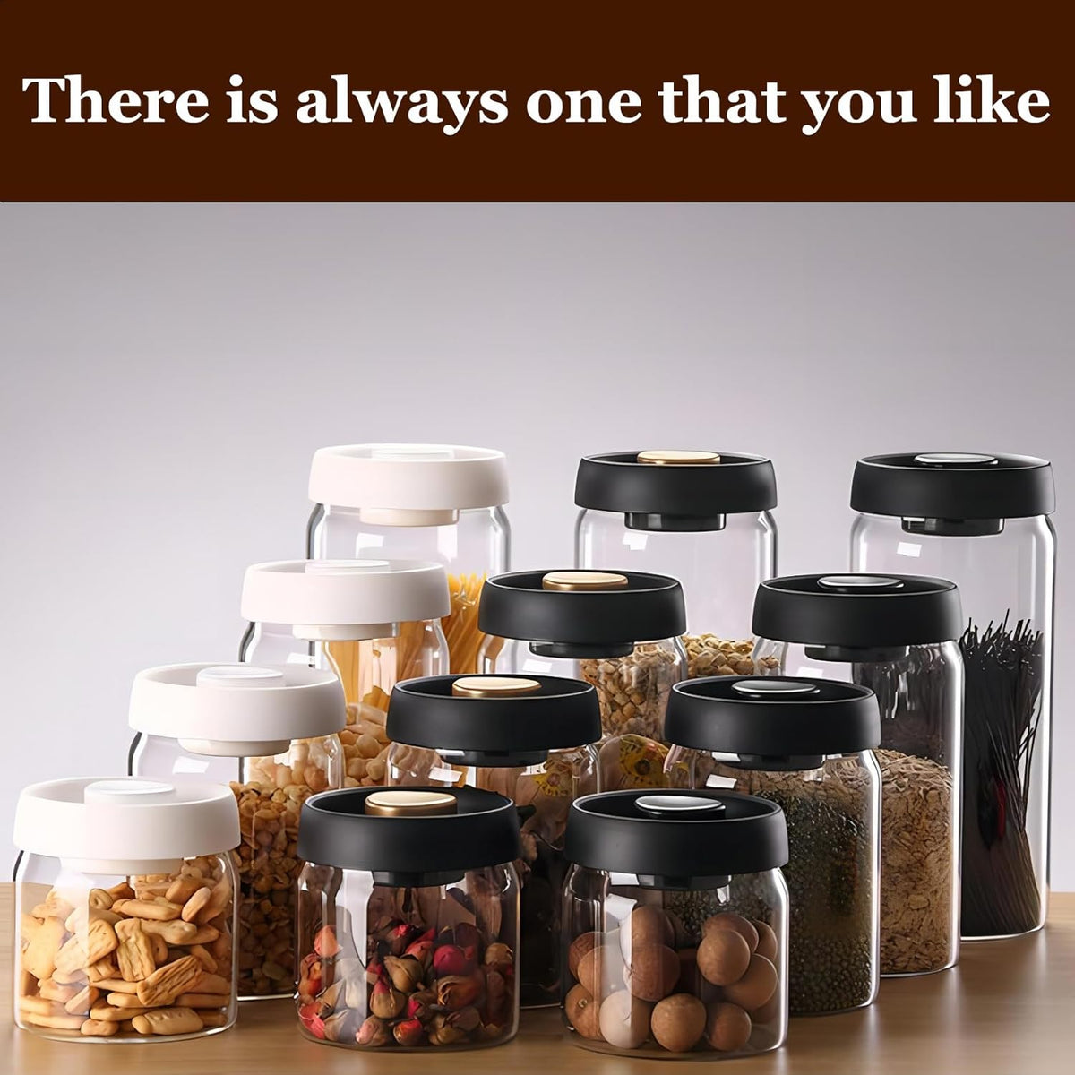 Vacuum Glass Jar with Airtight Lid,41floz/1200ml Borosilicate Glass Coffee Canister Container,Perfect for Coffee Beans & Grounds,Loose Leaf Tea,Candy,Sugar,Nuts,Spices