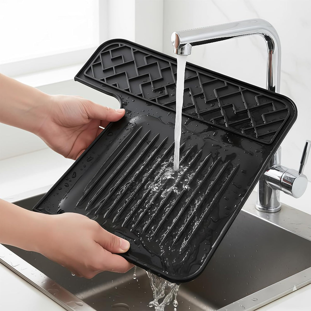 Compatible Top Mat for Ninja Luxe Cafe Espresso Machine ES601 & ES701 โ Food-Grade Silicone, Non-Slip Waterproof, Protects Top Surface, Ninja Coffee Maker Accessories