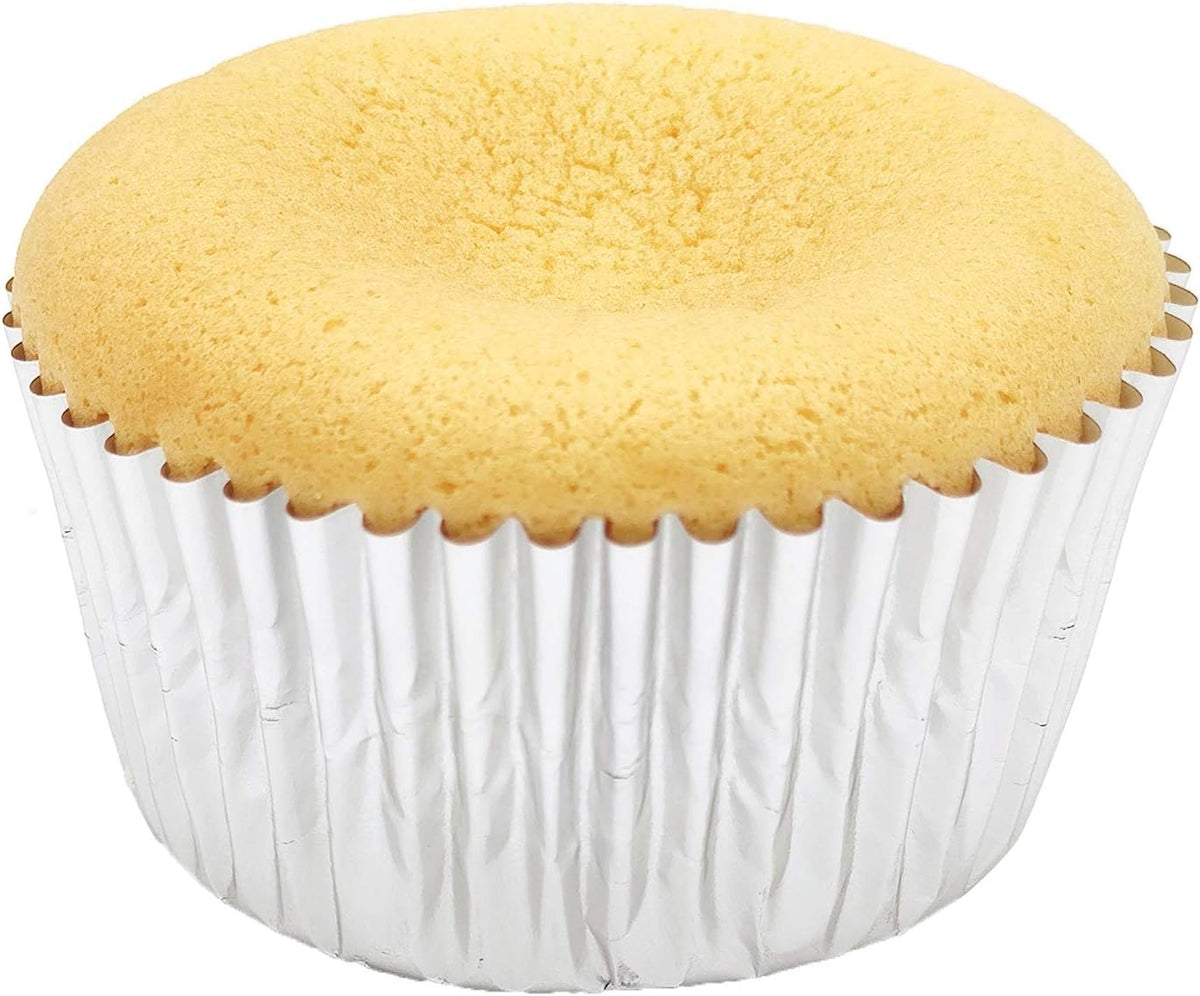 Standard Silver Foil Cupcake Liners Muffin Baking Cups for Party and More, 100-Count