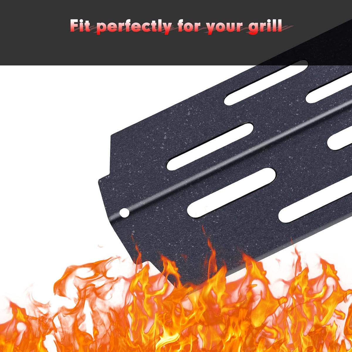 Grill Grates Flavorizer Bars Parts for Weber Genesis II E-410, S-410, Genesis II LX E-440, S-440, Weber 66089, 66097, 66041, 66033, 66796, Stainless Steel Porcelain Grids Heat Plate Deflectors