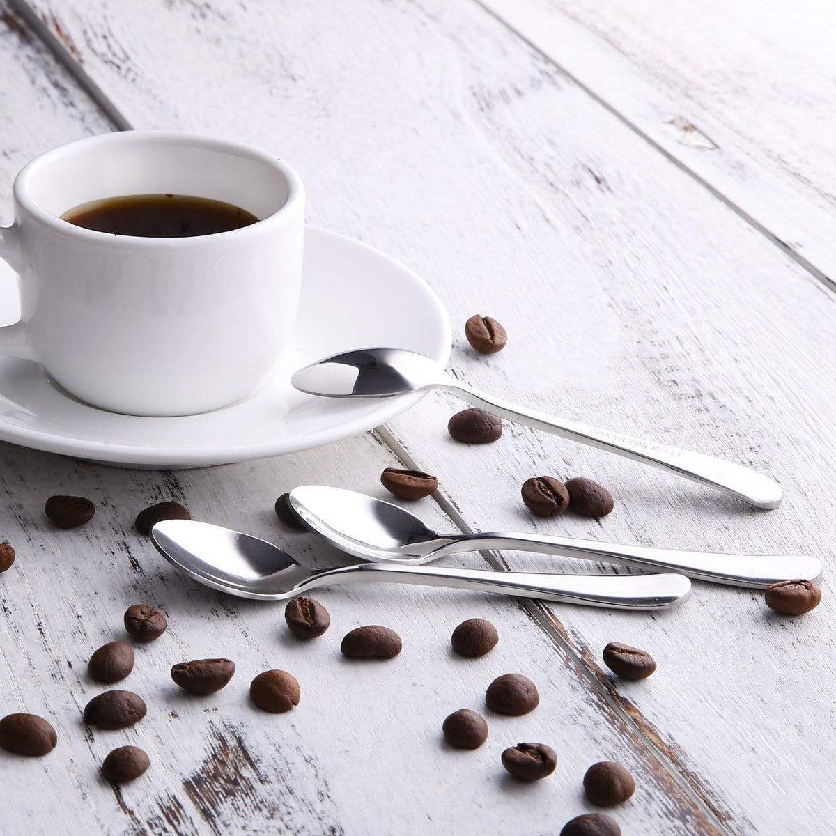 Demitasse Espresso Spoons,12-piece Mini Coffee Tiny Stainless Steel Spoons Bistro Small Spoons for Dessert, Tea, Appetizer(4.7Inch)โฆ