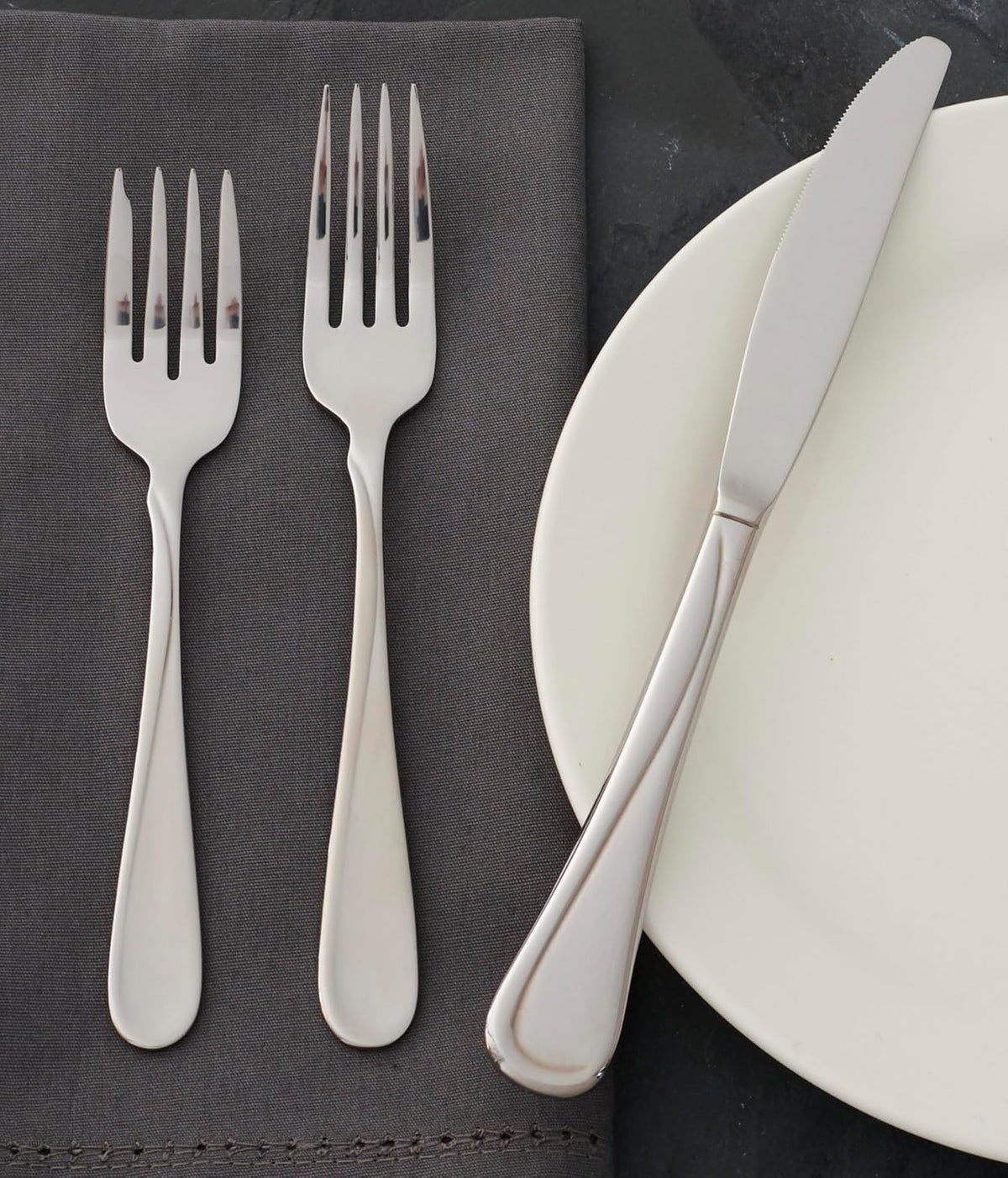 Oneida Flight Everyday Flatware Salad Forks, Set of 4