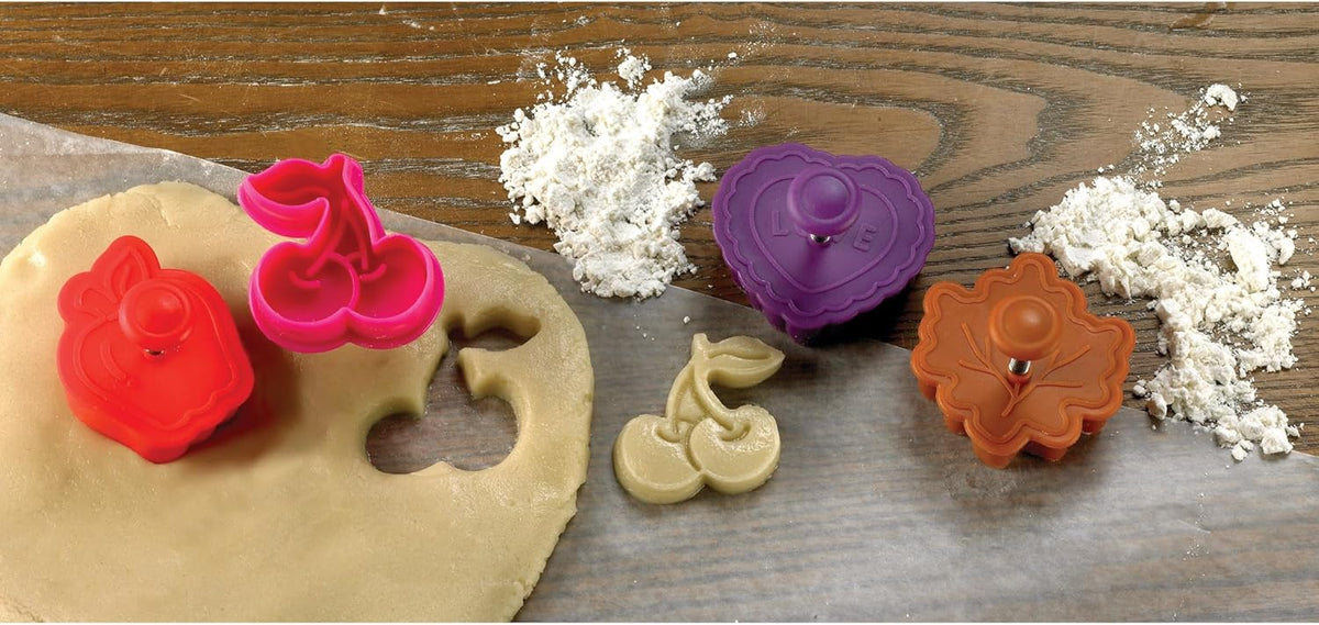 Mrs. Anderson’s Baking Pie Crust Cookie Cutters, BPA Free, Set of 4