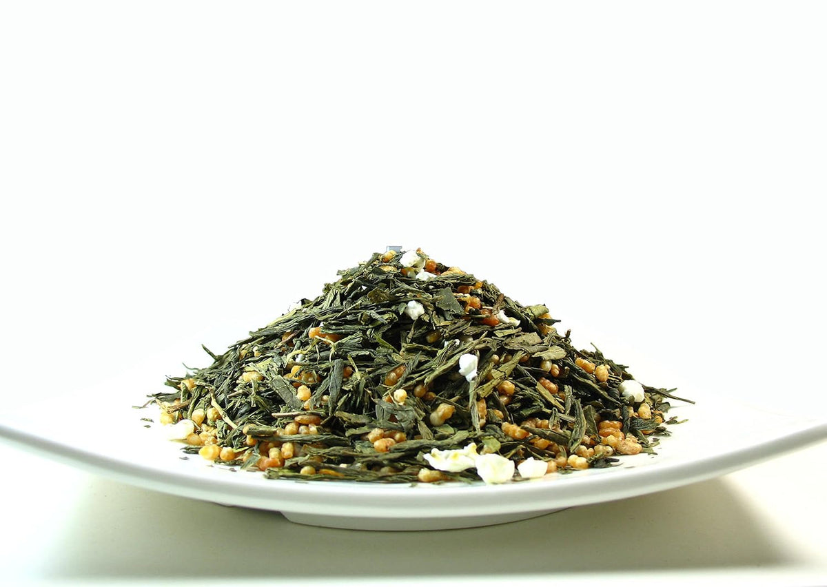 Japanese Style Green Tea-Genmaicha, A light body tea with limited bitterness โ 4 Oz Bag