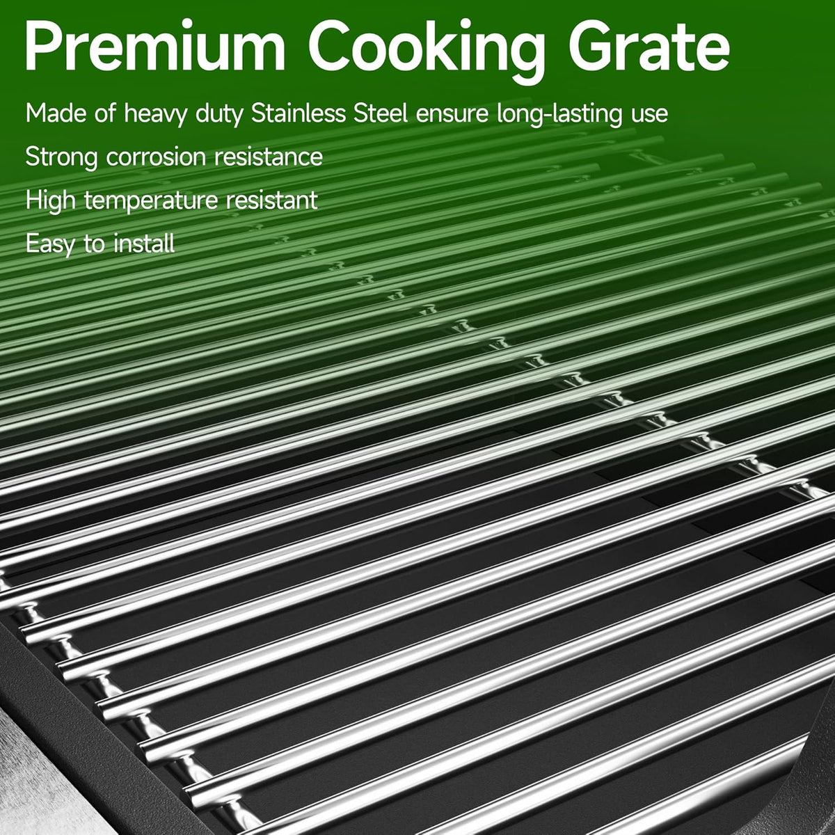 SF4362(2-Pack) 15" Cooking Grates Replacement for Broil King, Broil-Mate, Huntington, Sterling Gas Select Gas Grill Models, Stainless Steel Grill Grates