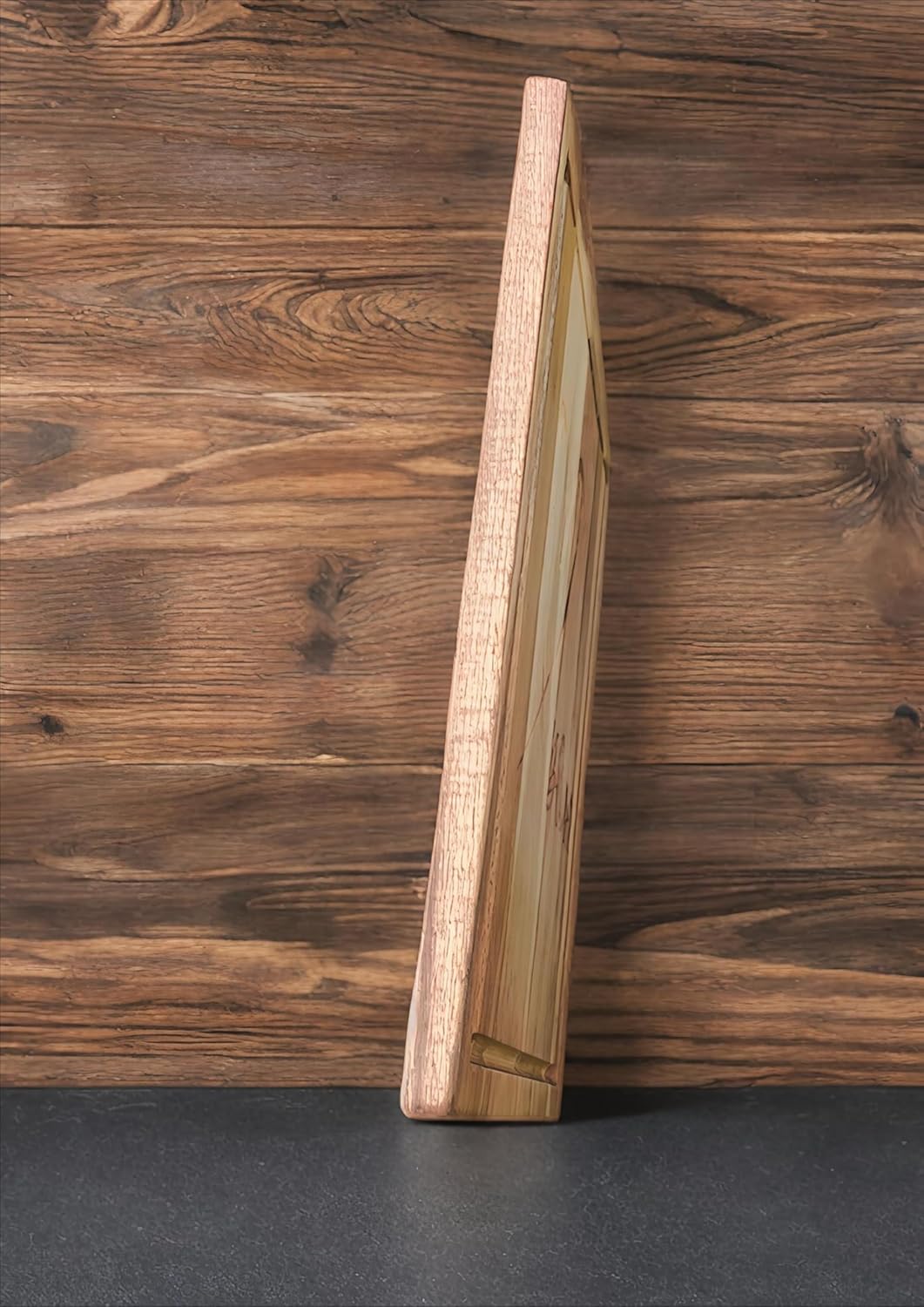 Wood Heart Organic Wooden Cutting Board with Juice Groove. Made with Natural Acacia Hard Wood it is Durable Anti-Slip Best for Chopping Fruits Veggies, Decorating Cheese Board & Kitchen Serving Tray