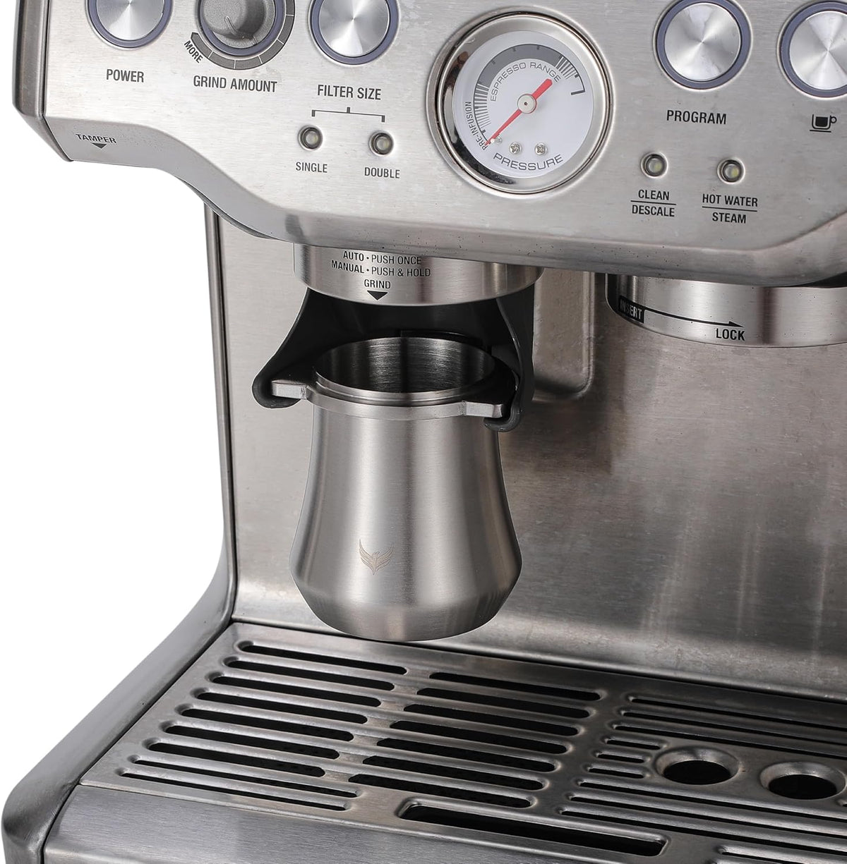 Espresso Accessory Kit for Breville - Tamping Station, Stainless Steel Dosing Cup, Bottomless Portafilter, Distribution Tool, 30lb Tamper