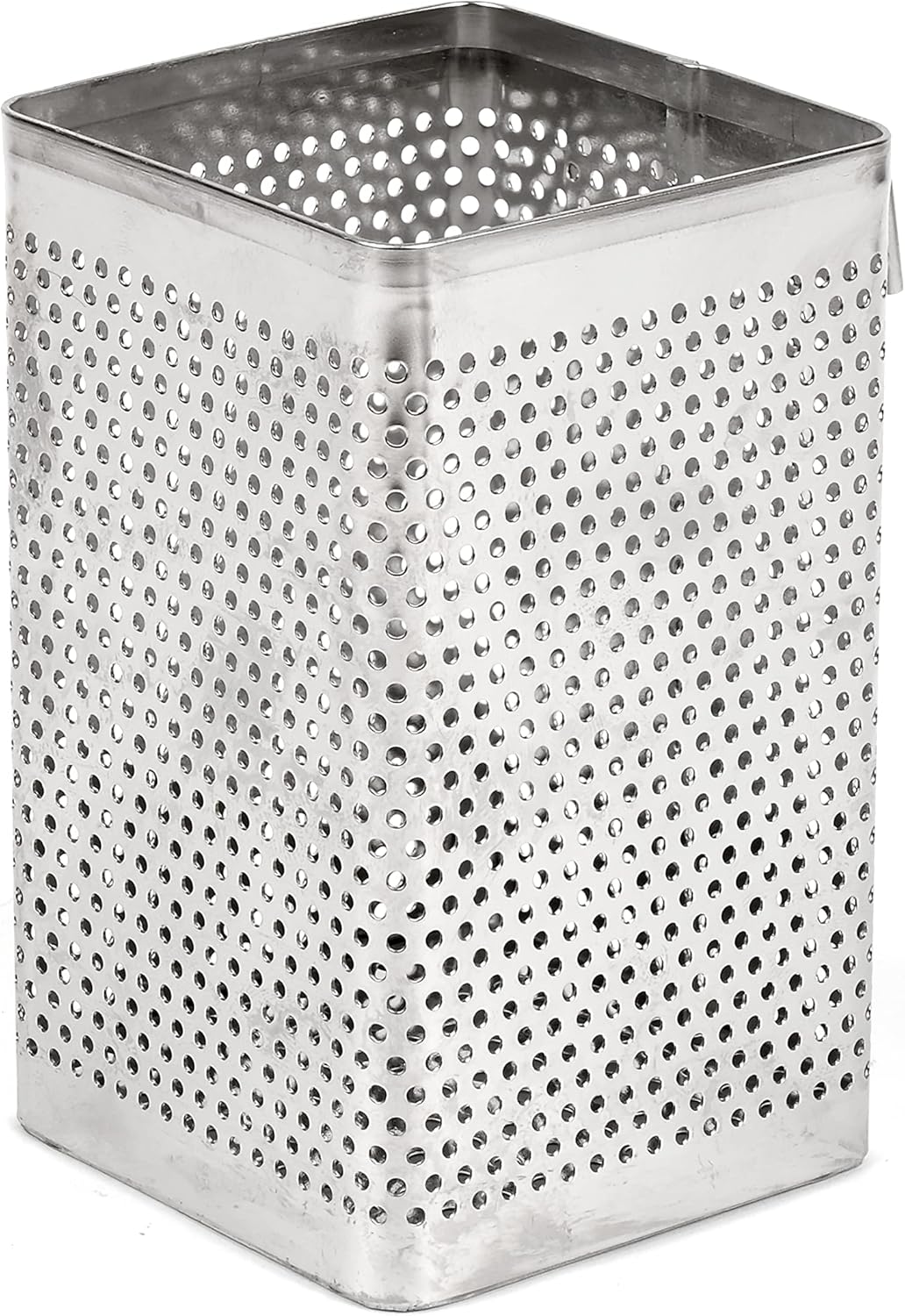 LENITH Kitchen Utensil Chopsticks Perforated Holder with Hooks - Stainless Steel Storage for Organizer Dishwasher Safe (Small Square)