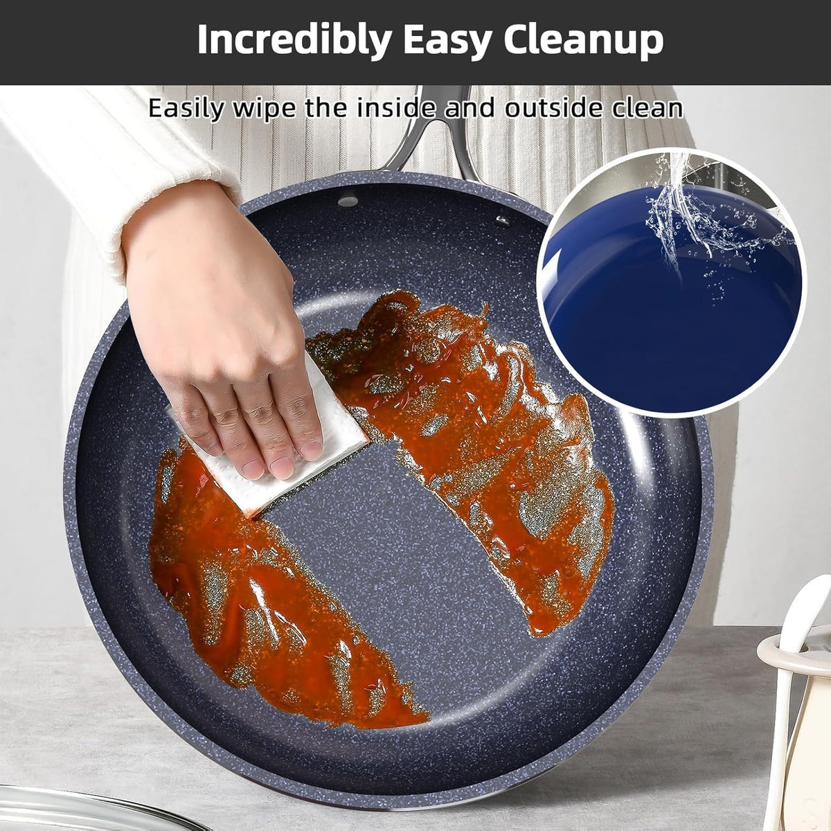 Nuwave Lux 13pc Forged Lightweight Cookware Set PFAS Free, Healthy G10 Duralon Ceramic Coating, Ultra Non-Stick, Stay-Cool Handles, Works on All Cooktops & Induction Ready