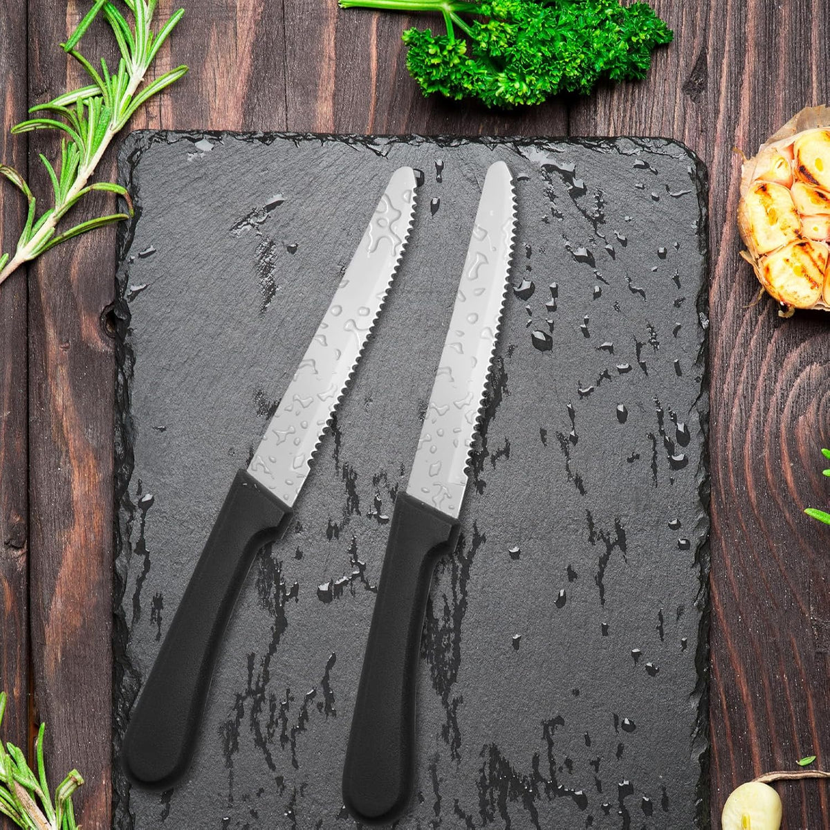 36 PCS Steak Knife Set - Stainless Steel Steak Knifes 8.7 Inch with Dishwasher Safe Steak Knoves,Metal Steak Knife,Dinner Knife Silverware for Home,Kitchen or Restaurant
