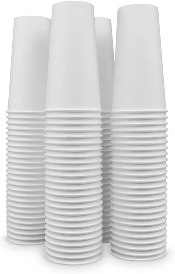 Siptown 20 oz 200 Pack Disposable Paper Cups for Hot Drinks, Coffee, & Tea | Made in USA (20 oz - 200 count)