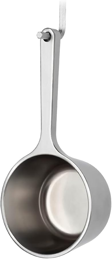 watchget Coffee Scoop 1 Tablespoon Metal Measuring Spoon for Coffee Beans, Ground Coffee, Tea, Milk, Short Handle Measuring Scoop Kitchen Tool