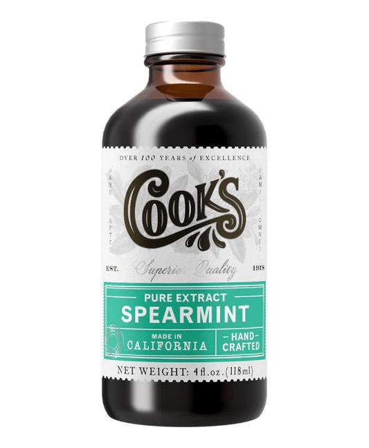 Cook's, Spearmint Extract for Baking, Candies, Chocolates, Tea, Beverages, 4 oz