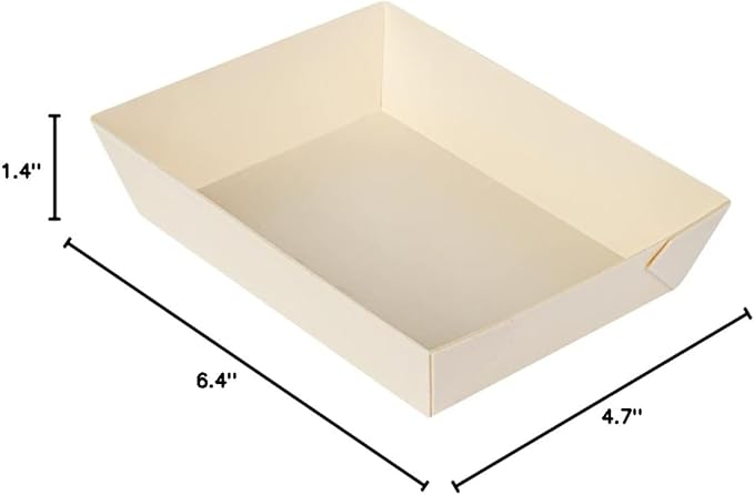Restaurantware Taipei 20 Ounce Food Containers 100 Rectangle Wooden Bento Boxes - Lids Sold Separately Grease Impermeable Poplar To Go Boxes Disposable Serve Noodles Dumplings And More