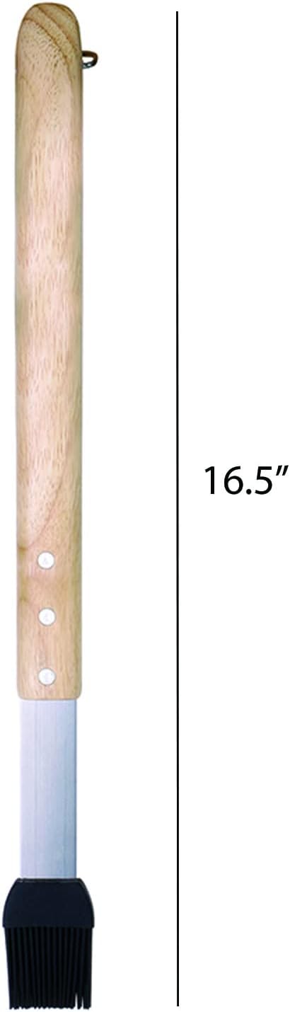Jim Beam JB0140 Wooden Handle Silicone Head Basting Brush