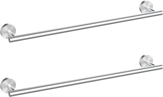 Cilee 2 Pieces Brushed Nickel Bathroom Towel Bar, 16 Inch Double Towel Racks,Bathroom Towel Holder Towel Hanger for Bathroom Stainless Steel Wall Mount