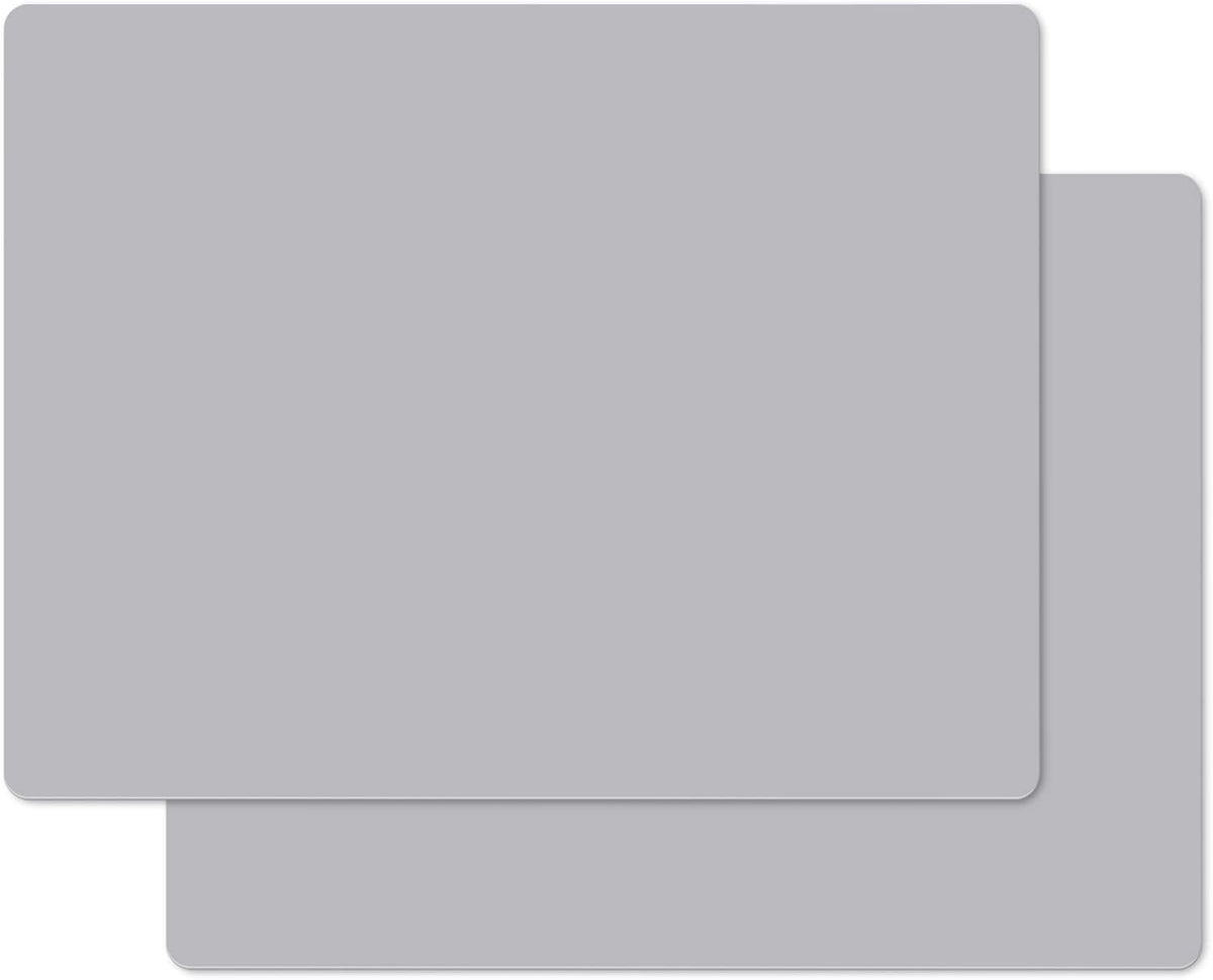 Gartful 2 Pack Silicone Mats for Countertop - 0.05" Thicker, 32" by 24" Extra Large Counter Table Protector, Heat Resistant, Work Desk Pad, Placemat, Multipurpose, Pastry Mat, Light Gray