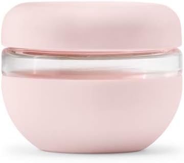 W&P Porter Seal Tight Lunch Bowl Container w/ Lid | Blush 16 Ounces | Leak & Spill Proof, Soup & Stew Food Storage, Meal Prep, Airtight, Microwave and Dishwasher Safe, BPA-Free Glass