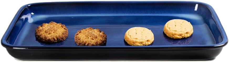 Emeril Lagasse Large Stoneware Baking Sheet – Non Stick Stoneware Cookie Sheet & Baking Tray, Oven Safe Baking Trays for Oven, Ceramic Sheet Pan, 15.75"