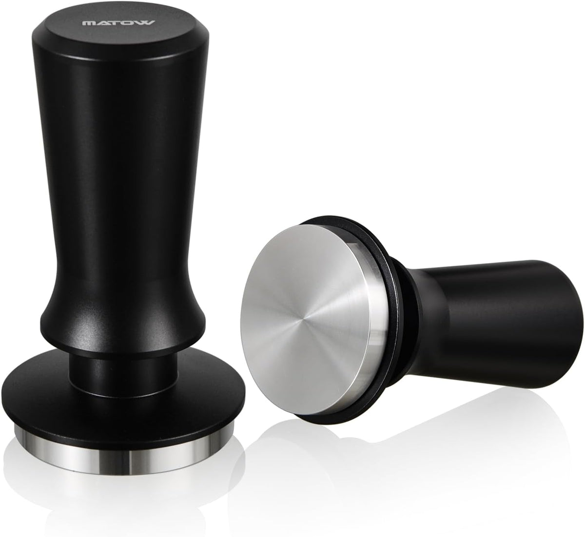 58.5mm Espresso Hand Tamper, Dual Calibrated Spring Loaded Coffee Tamper with Stainless Steel Flat Base, Pro-barista 30lbs Espresso Tamper with Anodized Aluminum Handle Fits 58mm Portafilter