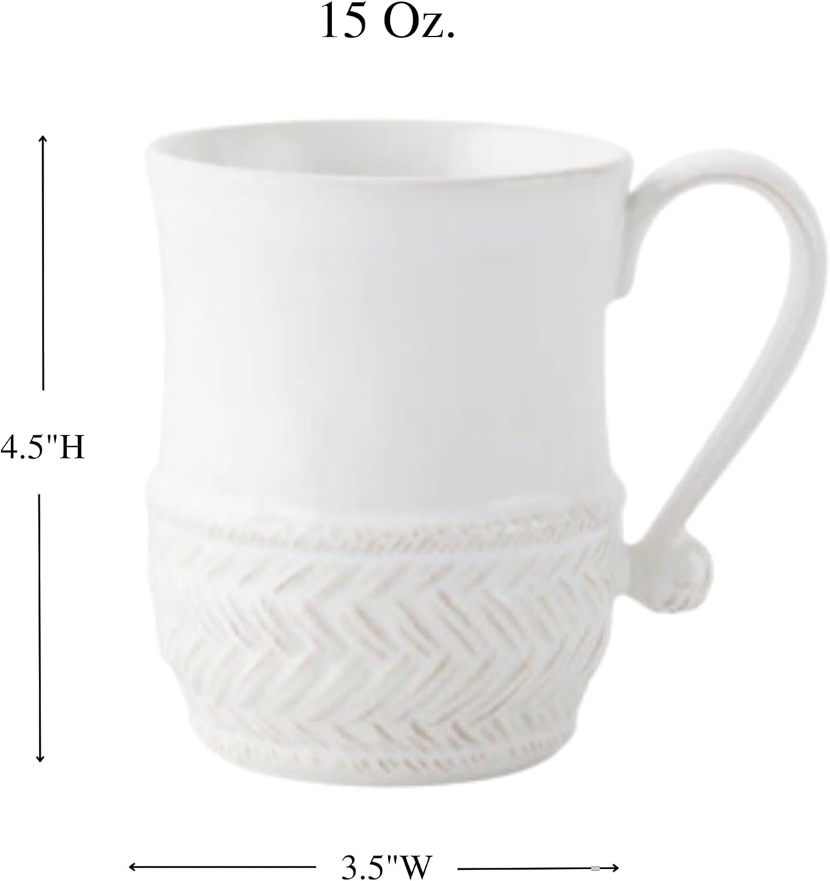 Juliska Le Panier Mug - Whitewash