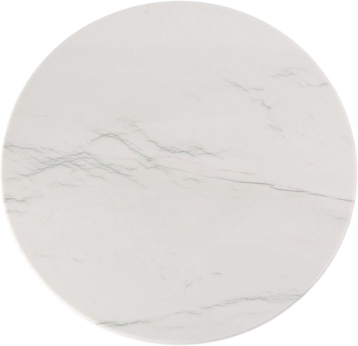 Koville Natural White Marble Cutting Board, 16 Inch Marble Cutting Boards for Kitchen Countertop, Stone Cheese Boards Pastry Boards for Baking, Charcuterie, Trivet, Round Serving Slab for Counter