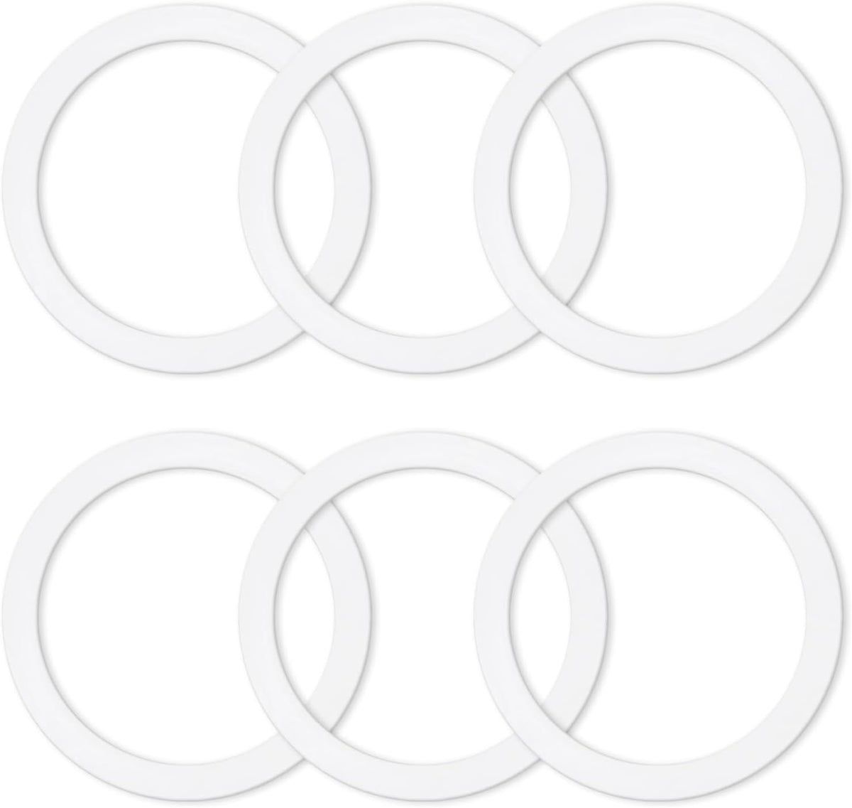 6 Pcs Gasket Seal Rings for Bialetti Moka Express Dama 9 Cups - Spare Food Grade Silicone Sealing Rings for Aluminium Stovetop Coffee Maker Pots