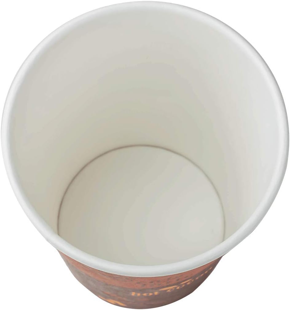 Karat 12 oz Paper Hot Coffee Cups [1000 ct] Disposable, Leak-Resistant Double Poly-Lined Cups for Hot Beverages - Ideal for Cafes & Restaurants, 90mm (C-K512)