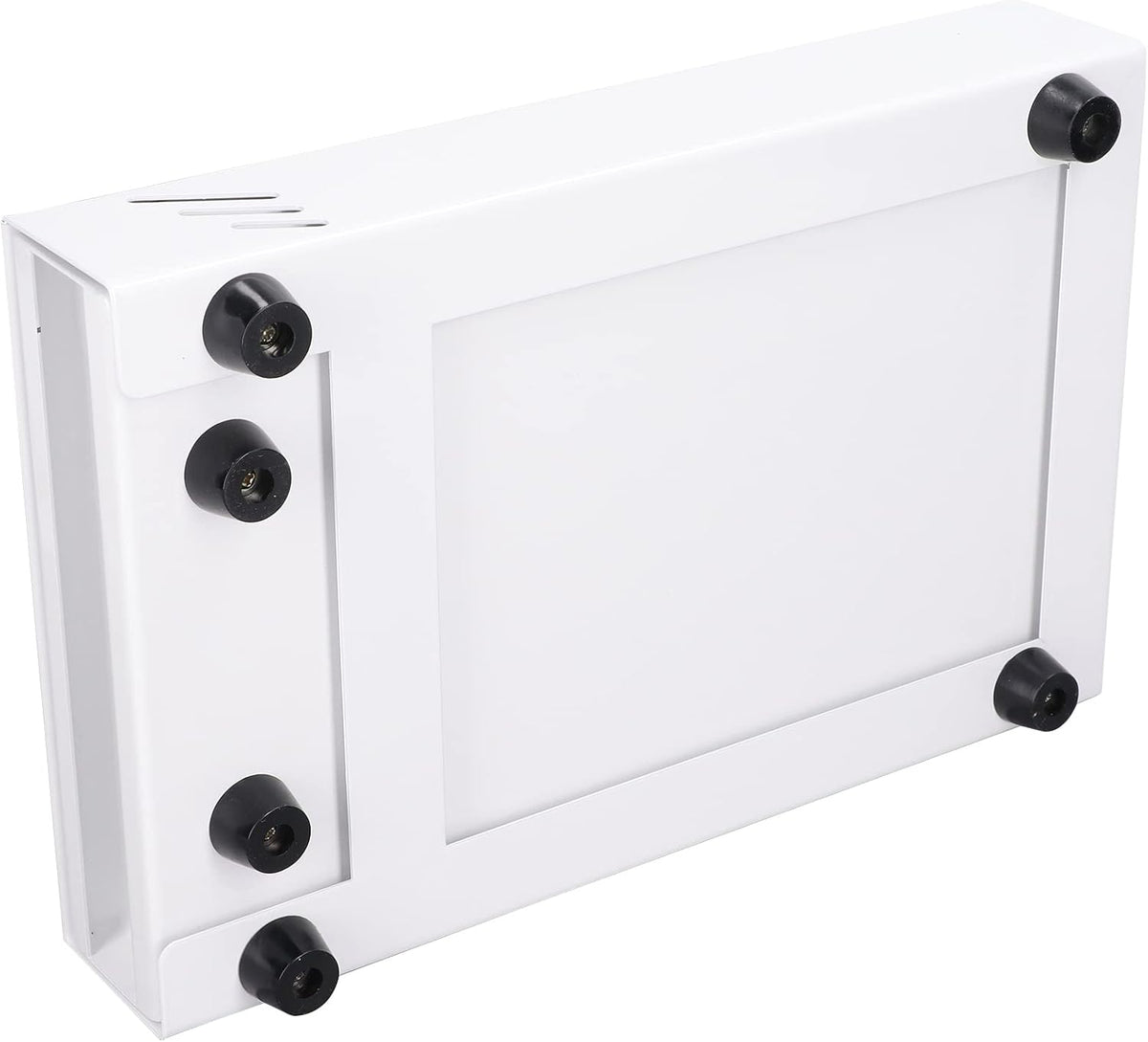 Coffee Knock Box, Thick Stainless Steel Plate Coffee Ground Knock Container Detachable Drawer Type Coffee Powder Box Non Slip Feet Design Knock Box Drawer (White)