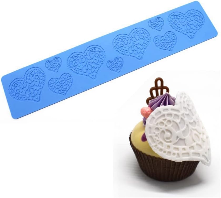 Heart Candy Mold, Chocolate Candy 3D Heart Silicone Mold, Sugar Craft Cake Decoration, Cupcake Top, Polymer Clay