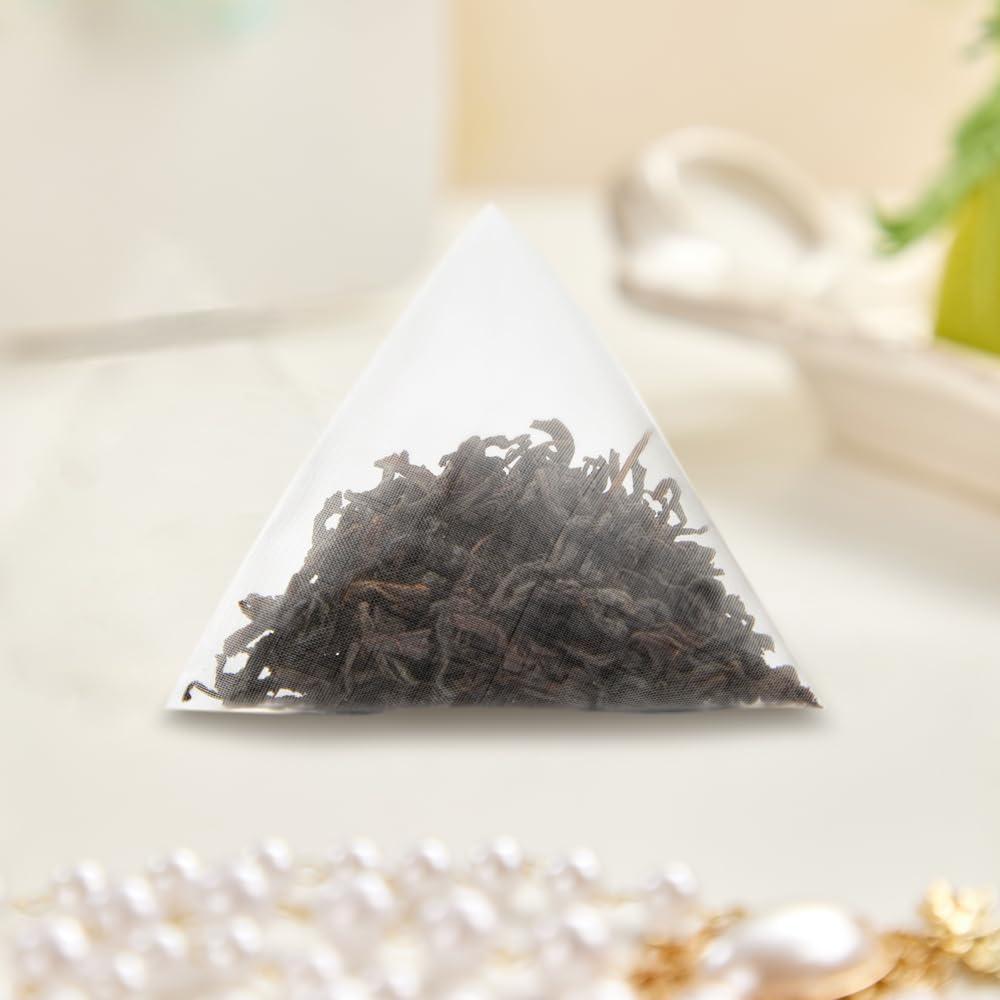 XIEJINJI Premium Assam Black Tea - Eco-Conscious Black Tea Bags - Resealable Bag - 3.2g x 50 Count - English Breakfast Tea - Repeated Brewing