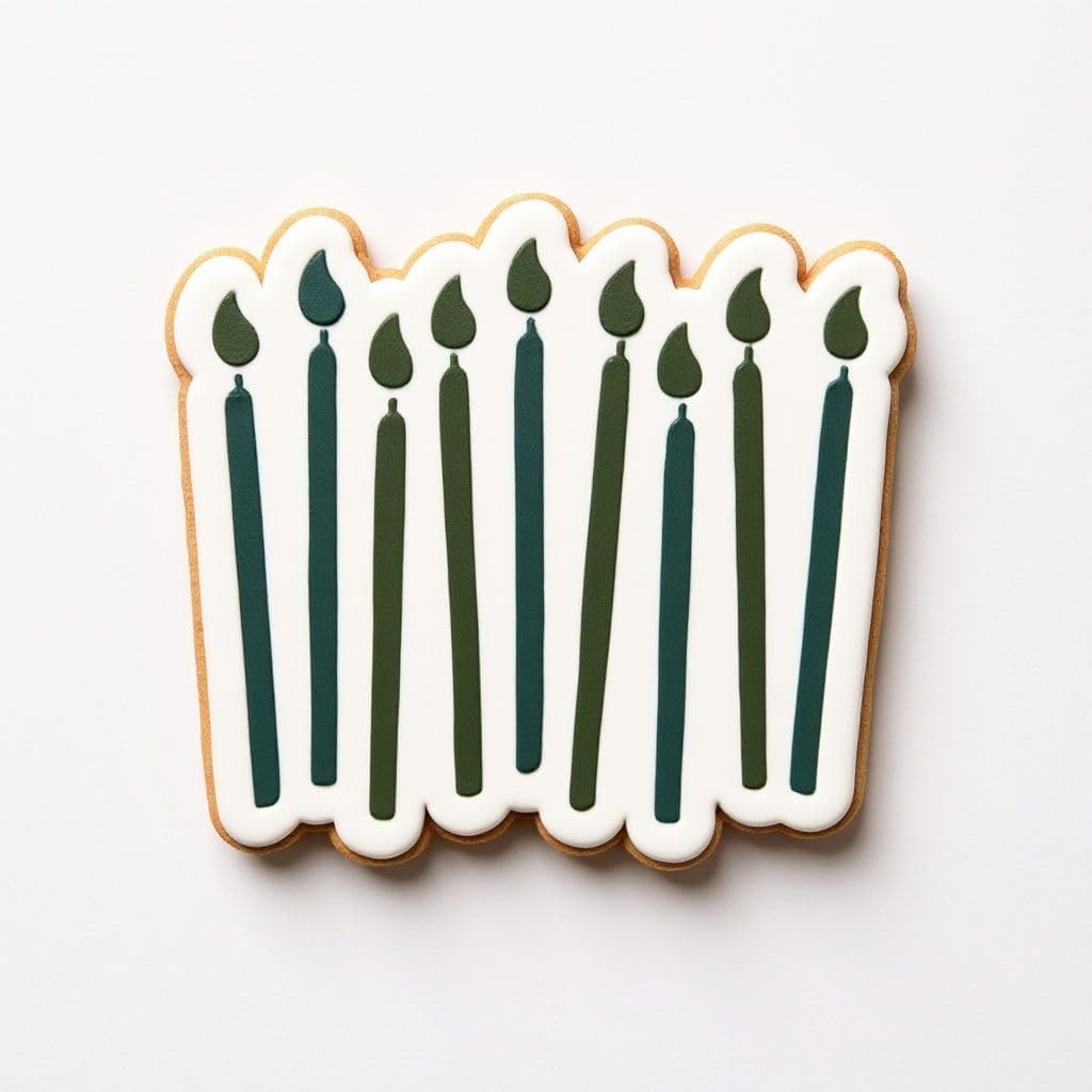 Birthday Candle Cookie cutter and stencil set Baking stencils and cutters bundle DIY bakery decorating kit Cookie cutter with stencils Icing stencil BIRTHDAY CANDLES CUTTER/STENCIL)